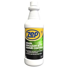Zep Drain Bioclean 1L Enzyme Drain Cleaner Odour Control Sink Cleaner UK