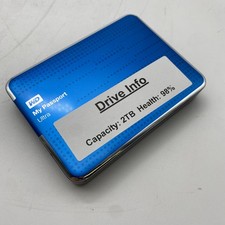 WD My Passport Ultra 2TB Portable Hard Drive P/N: wdbmwv0020bbl-05