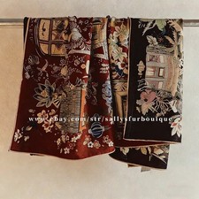 Sciarpa Sallys 70% cashmere e 30% seta stampa giardino stola doppio viso scialle 35"