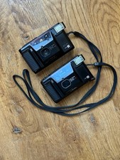 2 Yashica T Af Carl Zeiss Tessar Film Cameras - As Is For Parts Or Repair -