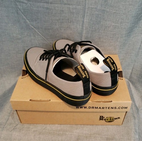 NIB Dr. Martens Jacy Air Wair Women's Canvas Shoes/Trainers US L 7 Mid Grey - Picture 2 of 6