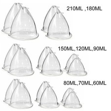 60/70/80/90/120/150/180/210ML Breast Cups Replacement For Vacuum Therapy Machine