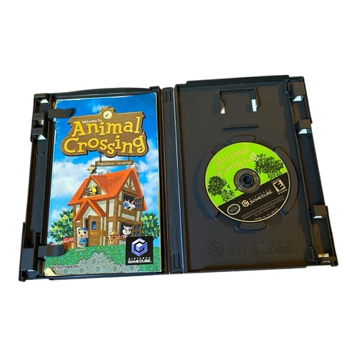 Animal Crossing (Nintendo GameCube, 2002) etichetta nera CIB - senza scheda di memoria - Foto 3 di 3