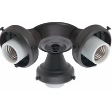 Hunter Fans - Accessory-Three Light Fitter-7.5 Inches Wide by 2.6 Inches