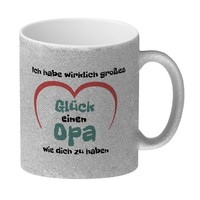 Ich Habe Wirklich GroßEs GlüCk Einen Opa Wie Dich Zu Haben Glitzer-Kaffeebecher