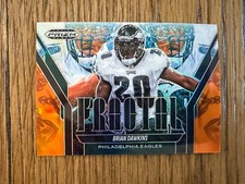 2025 Panini Prizm Black Brian Dawkins Fractal Orange /49 🔥