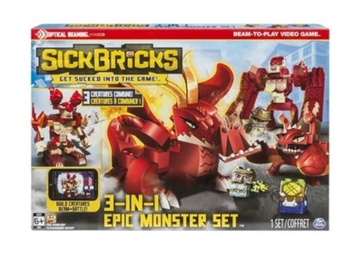Sick Bricks 3-in-1 Epic Monster Set by Spin Master NEW