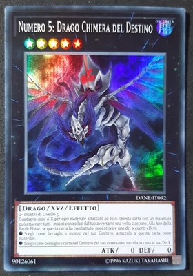 NUMMER 5 DRACHE CHIMÄRE DES SCHICKSALS Super Rare Italienisch DANE-IT092 YUGIOH