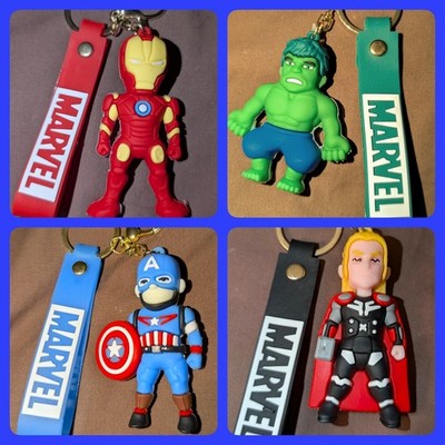 Cartoon Popular Characters Keychain Wristlet Bag Charm Large Chunky 3D Silicone
