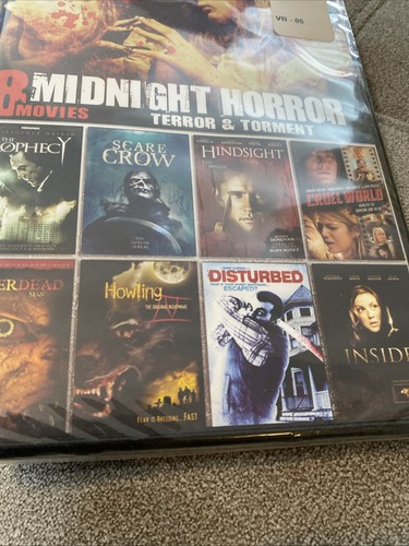 8-Film Midnight Horror Collection - Terror & Torment (DVD, 2012, 2-Disc Set) NEW - Picture 2 of 4