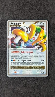 Pokemon Regigigas LV.X DP 30 Black Star Promo Diamond & Pearl German Near Mint