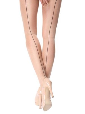 Miss O Seamed Open Crotch Pantyhose  [P211]
