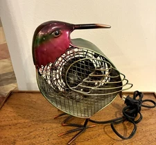 Deco Breeze Hummingbird Bird Metal Figurine Fan Model DBF0261~~ Works Great!