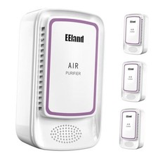 Cat Litter Deodorizer Plug in 4 Pack - Ozone-Free Negative Ion Air Off White