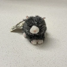 VTG Takara Nervous Kingdom String Dancing Gray Cat Plush Keychain WORKING New