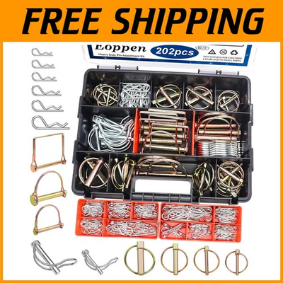 #ad Tractor Accessories Set 202Pcs Linch Pins amp; Hitch Pins $81.25