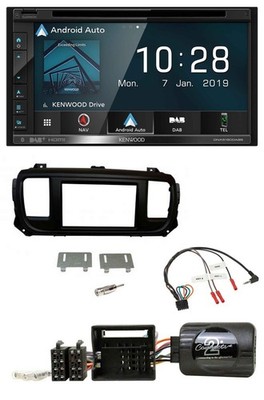 Kenwood DAB TMC USB 2DIN Lenkrad Bluetooth Navigation für Toyota Proace Citroen