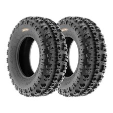21x7-10 YFZ450R ATV QUAD FRONT TYRE ROAD STREET TIRE YAMAHA PAIR A027 SUN-F AO27