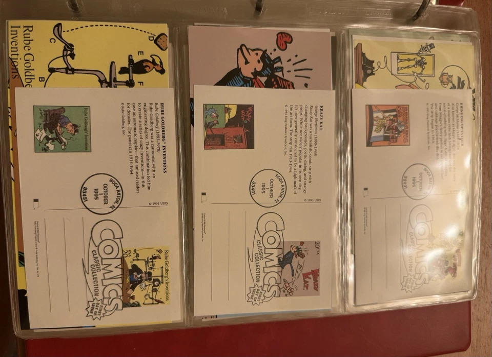 LOT OF 172 FIRST DAY Of ISSUE COVERS 1995-1996 In Binder Comics, Olympics Santa - Image 4 of 4