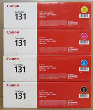 Lot of 4 Canon 131 Toner Cartridges Black/Yellow/Cyan/Magenta 36F 