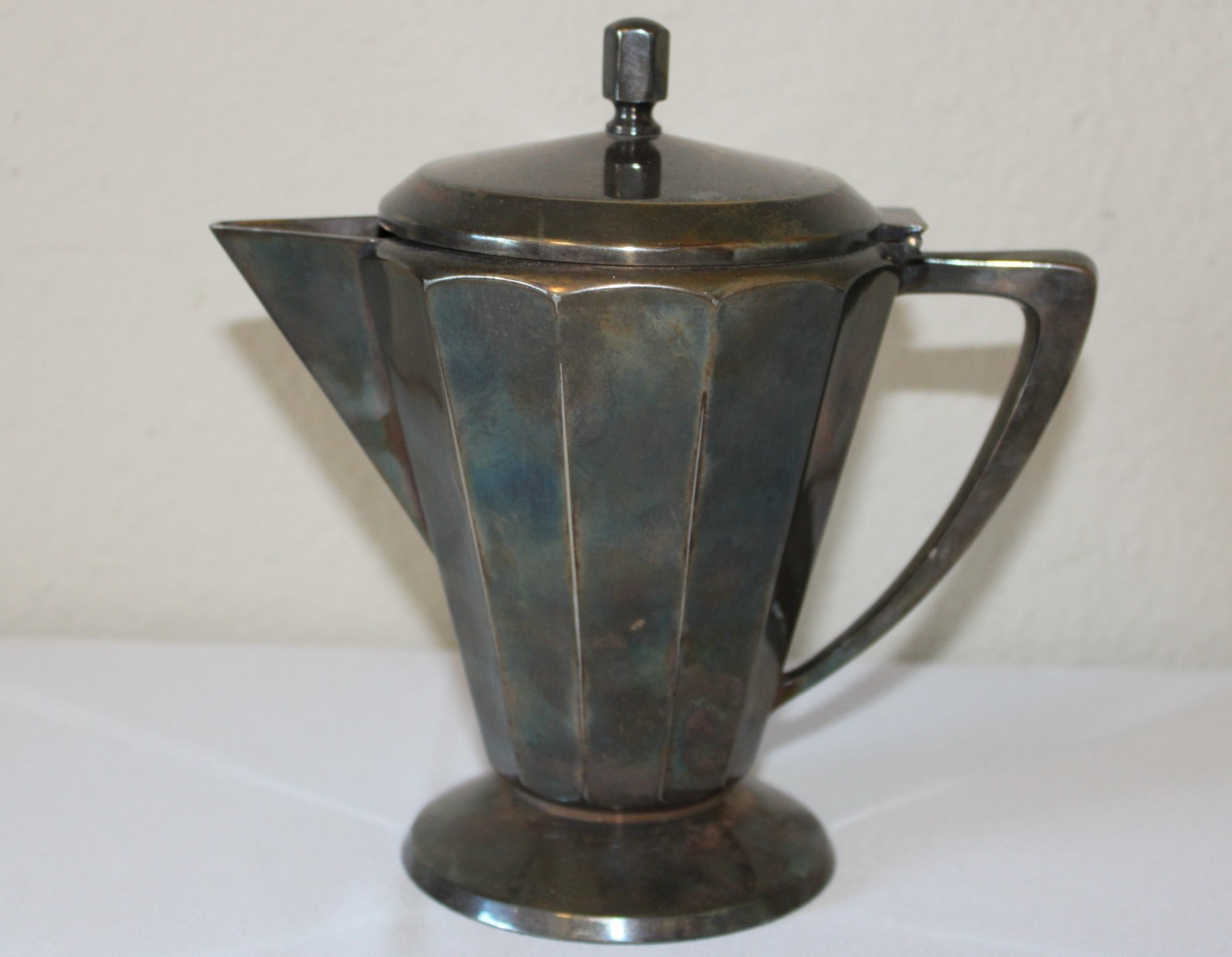 Antique Art Deco Silverplate Coffee Pot Art Krupp Berndorf Vintage 70cl