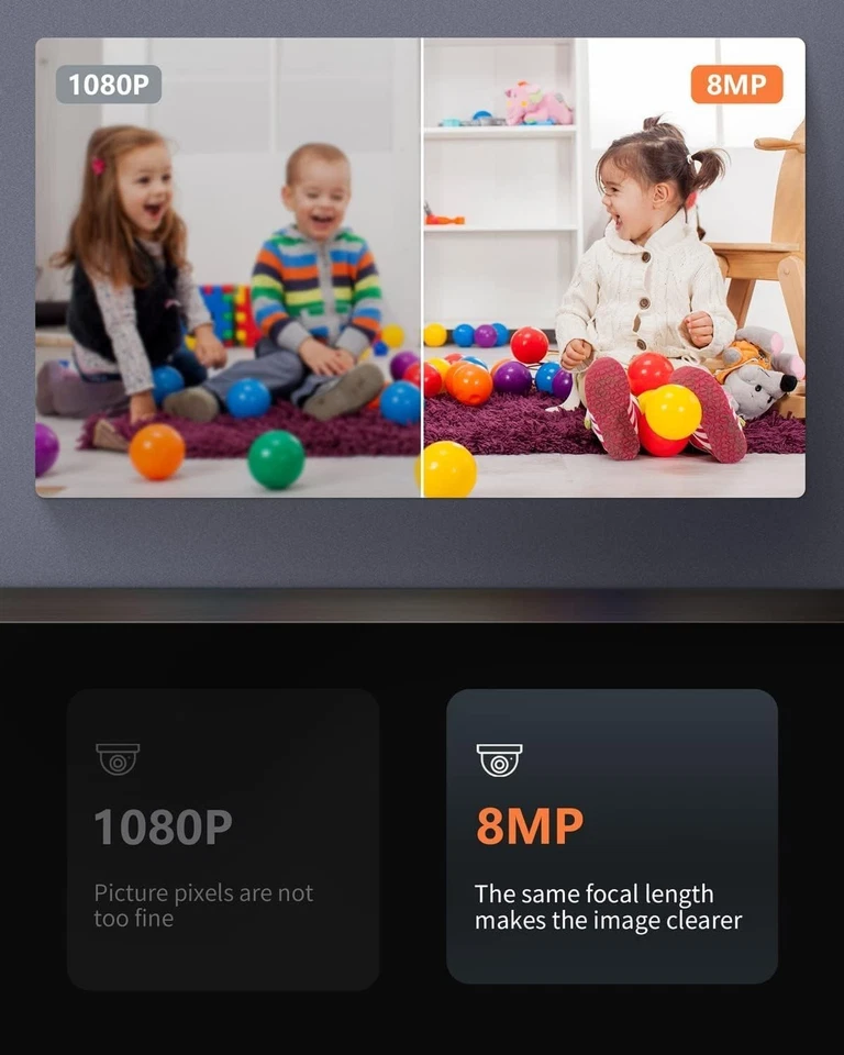 Brand IP 8MP Dome Turret Camera 2083G2-IU Indoor/Outdoor 2.8mm Wide Angle w/Mic - Image 3 of 4