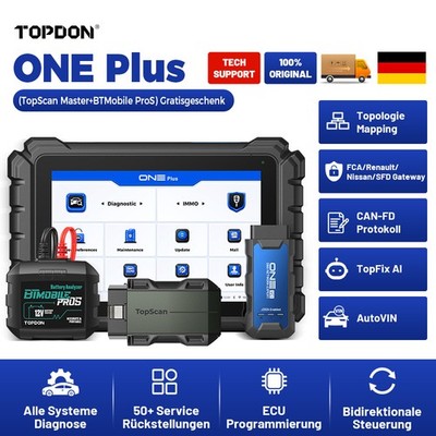 2026 TOPDON ONE Plus KFZ Diagnosegerät Programmierung Codierung J2534 Topologie