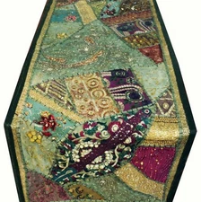 60" Christmas Gift Table Runner for Dinning Table Wall Hanging Handmade Tapestry