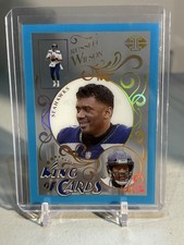 2021 Panini Illusions #KC-5 Russell Wilson King of Cards Light Blue #/299