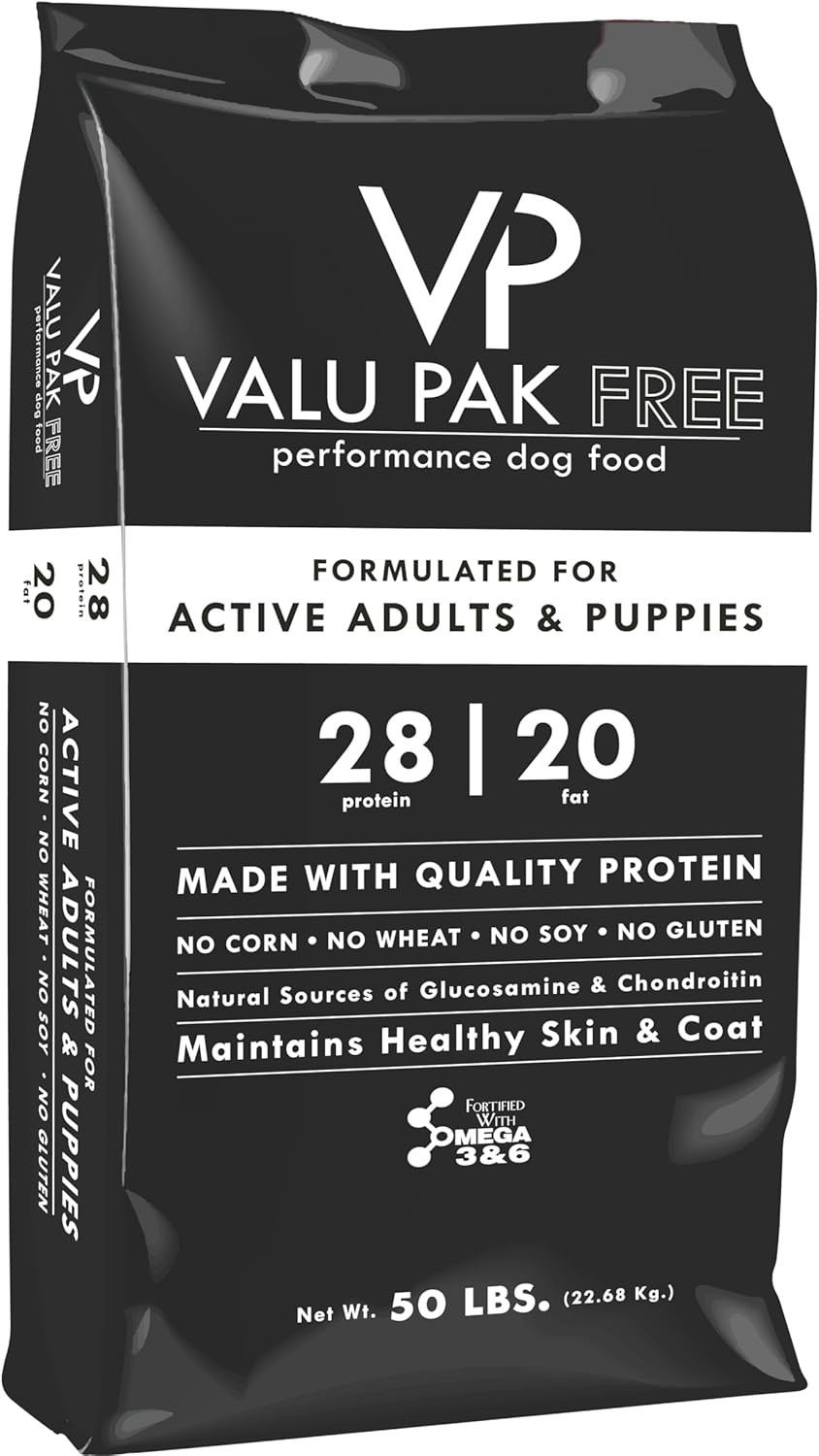 Valu-Pak 28-20 Dog Food Black Bag 50 lb