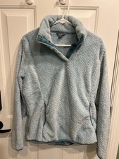 Eddie Bauer Sherpa Winter Sky Pullover Womens Medium Fleece