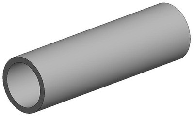 Evergreen 500427 - Rundröhre, 60 cm lang, Durchm.5,5 mm, 6 Stück - Neu