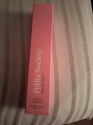 Polite Society Peach Bellini Glossy Lip Balm Vegan Clean Formula