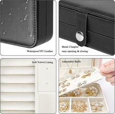 Travel Jewelry Case for Women,Travel Jewelry Organizer Box,Small Jewelry Box,...