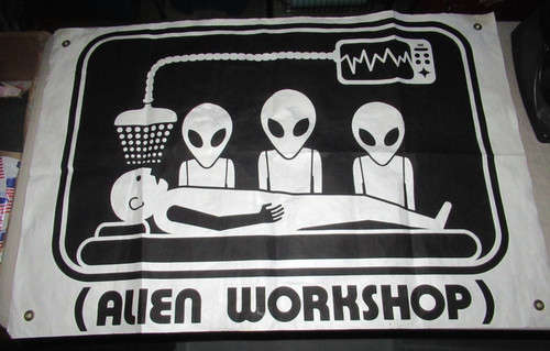 Alien Workshop Mind Control 24”x36” RARE Promo Banner Skateboarding Original Vtg