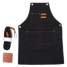 Men Canvas Tool Apron Heavy Duty Multi Pocket For Woodworking Gardening Work HOT