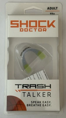 SHOCK DOCTOR MOUTHGUARD - TRASH TALKER - SLIM FIT - CLEAR - ADULT