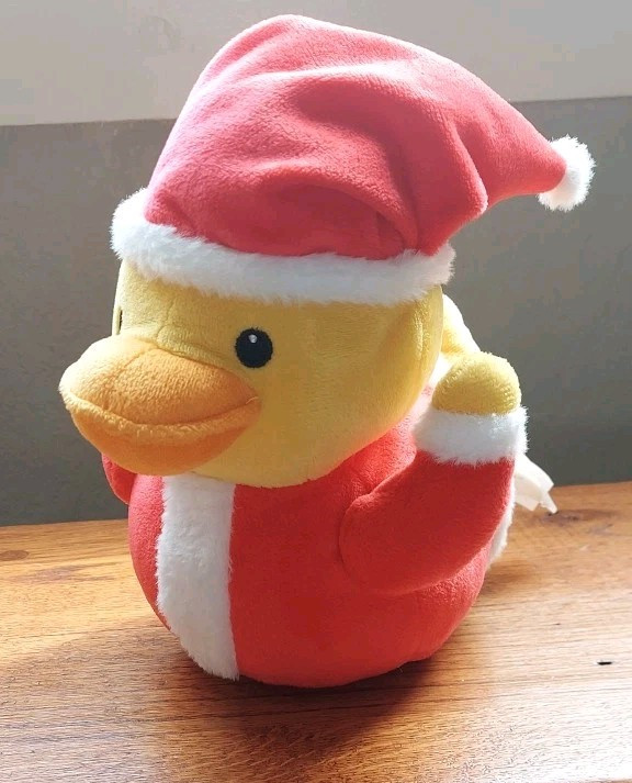 Santa 8-Inch Plush Rubber Duck Christmas Holiday Gift