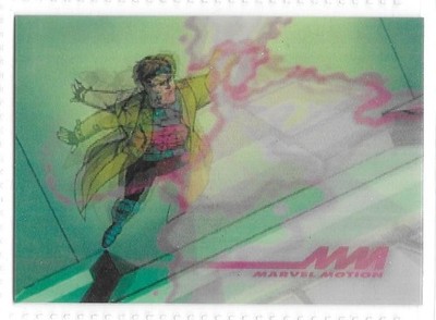 1996 MARVEL MOTION 3D LENTICULAR BASE CARD #5 - GAMBIT NM