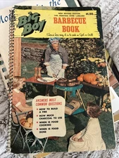 1957 Big Boy Barbecue Book Vintage Cooking Recipe Guide, Spiral Bound