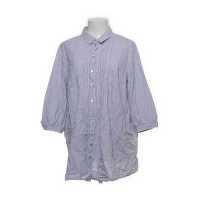 C&A, Blusenkleid, Größe: 48/50, Blau/Weiß, Baumwolle, Streifen, Damen #IsP