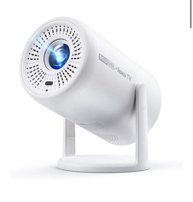 Roku TV 1080P FHD Mini Smart Projector with Wi-Fi and Bluetooth Roku TV Built-in