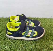 Stride Rite Liam Toddler Fisherman Sandals Boys 9W Navy/Neon Mesh Water Shoes