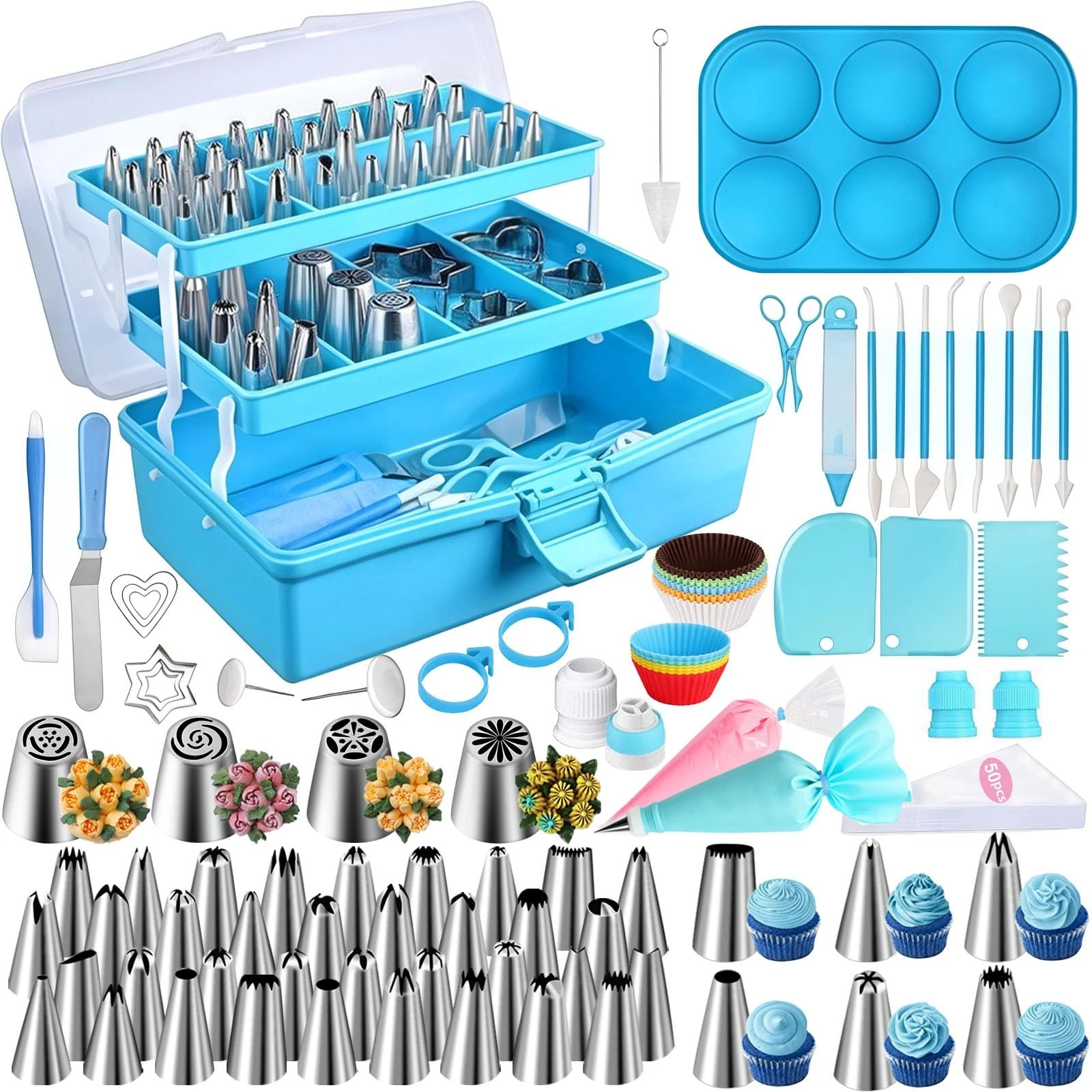 Suuker Cake Decorating Tools Supplies Kit, 236 Pieces Baking Accessories with...
Opens in a new wind