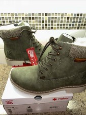 Rieker Y9118 Ankle Boot Sz 40 Green US 8.5 NIB
