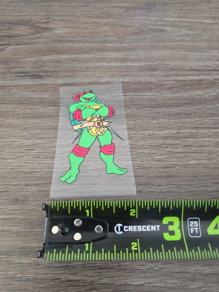 Paquete de 6 calcomanías a todo color Teenage Mutant Ninja Turtles elevadas UV DTF Foto 4 de 4