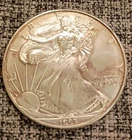 1997 American Walking Liberty Eagle 1oz fine Silver uncirculated  Coin.