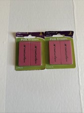 Wexford Pink Erasers, 2 - 2 Count Packs Total Of 4 Factory Sealed-Free Ship