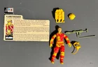 GI Joe Blowtorch v1 1984 Flamethrower Complete w/ File Card Backpack Helmet