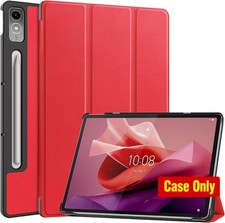 Case for Lenovo Tab P12 Pro 12.7-Inch 2024, Folding Folio Stand Cover, Red